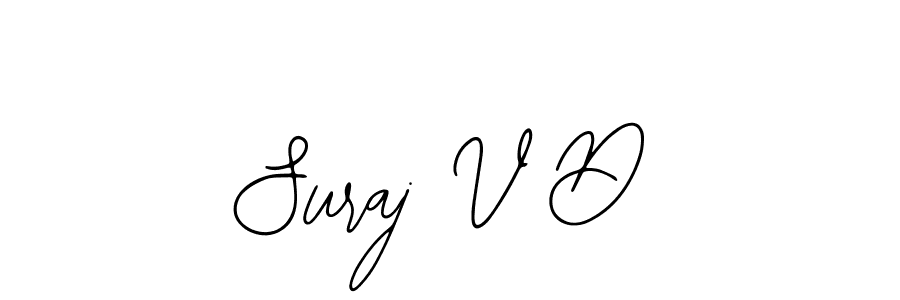 Use a signature maker to create a handwritten signature online. With this signature software, you can design (Bearetta-2O07w) your own signature for name Suraj V D. Suraj V D signature style 12 images and pictures png