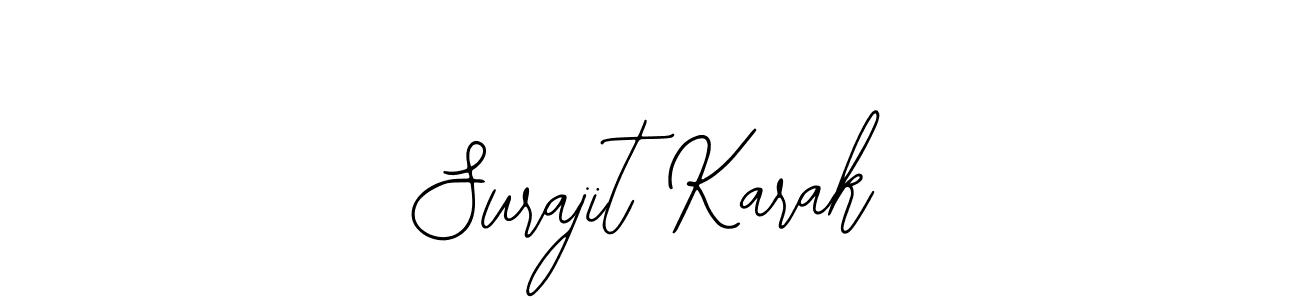 How to make Surajit Karak name signature. Use Bearetta-2O07w style for creating short signs online. This is the latest handwritten sign. Surajit Karak signature style 12 images and pictures png