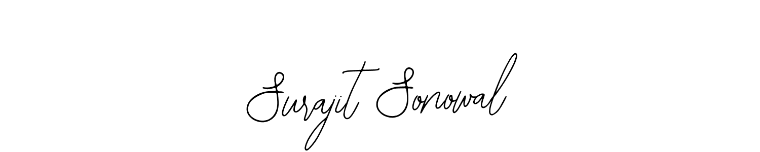 How to make Surajit Sonowal signature? Bearetta-2O07w is a professional autograph style. Create handwritten signature for Surajit Sonowal name. Surajit Sonowal signature style 12 images and pictures png