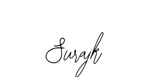 Similarly Bearetta-2O07w is the best handwritten signature design. Signature creator online .You can use it as an online autograph creator for name Surajk. Surajk signature style 12 images and pictures png