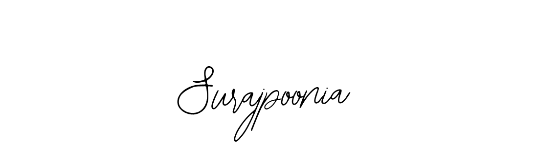 Use a signature maker to create a handwritten signature online. With this signature software, you can design (Bearetta-2O07w) your own signature for name Surajpoonia. Surajpoonia signature style 12 images and pictures png