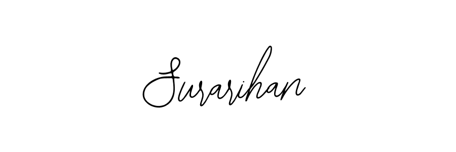 The best way (Bearetta-2O07w) to make a short signature is to pick only two or three words in your name. The name Surarihan include a total of six letters. For converting this name. Surarihan signature style 12 images and pictures png