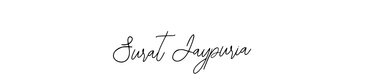 How to make Surat Jaypuria name signature. Use Bearetta-2O07w style for creating short signs online. This is the latest handwritten sign. Surat Jaypuria signature style 12 images and pictures png