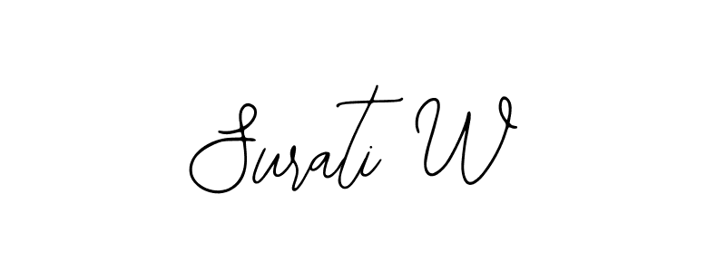 How to Draw Surati W signature style? Bearetta-2O07w is a latest design signature styles for name Surati W. Surati W signature style 12 images and pictures png