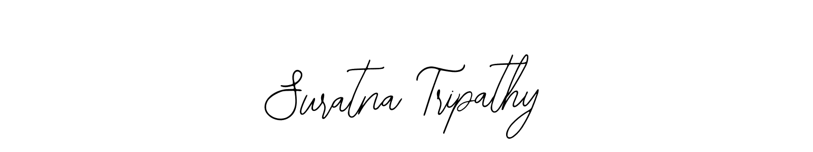 You should practise on your own different ways (Bearetta-2O07w) to write your name (Suratna Tripathy) in signature. don't let someone else do it for you. Suratna Tripathy signature style 12 images and pictures png