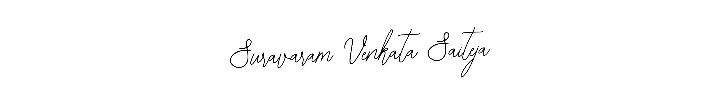 How to make Suravaram Venkata Saiteja signature? Bearetta-2O07w is a professional autograph style. Create handwritten signature for Suravaram Venkata Saiteja name. Suravaram Venkata Saiteja signature style 12 images and pictures png