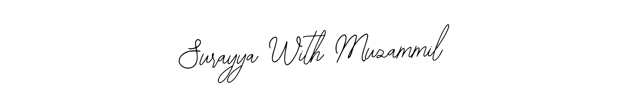 How to make Surayya With Muzammil signature? Bearetta-2O07w is a professional autograph style. Create handwritten signature for Surayya With Muzammil name. Surayya With Muzammil signature style 12 images and pictures png