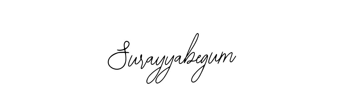 Also we have Surayyabegum name is the best signature style. Create professional handwritten signature collection using Bearetta-2O07w autograph style. Surayyabegum signature style 12 images and pictures png