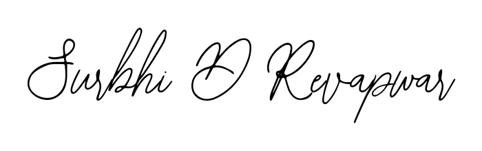Get an exclusive digital autograph for Surbhi D Revapwar. The Bearetta-2O07w typeface captures the charm of real penmanship on paper. Surbhi D Revapwar signature style 12 images and pictures png