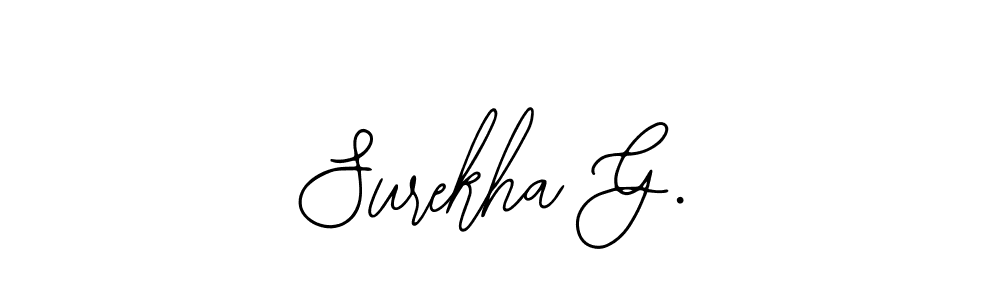 Design your own signature with our free online signature maker. With this signature software, you can create a handwritten (Bearetta-2O07w) signature for name Surekha G.. Surekha G. signature style 12 images and pictures png