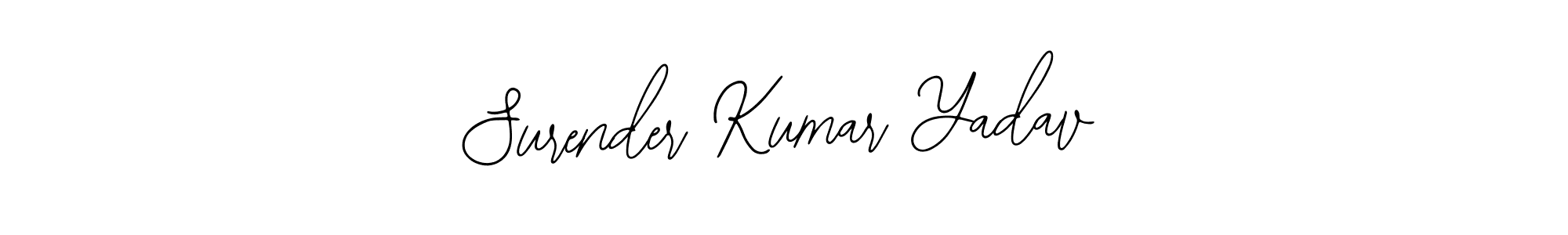 Design your own signature with our free online signature maker. With this signature software, you can create a handwritten (Bearetta-2O07w) signature for name Surender Kumar Yadav. Surender Kumar Yadav signature style 12 images and pictures png