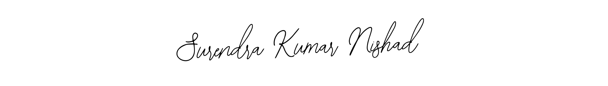 How to make Surendra Kumar Nishad name signature. Use Bearetta-2O07w style for creating short signs online. This is the latest handwritten sign. Surendra Kumar Nishad signature style 12 images and pictures png