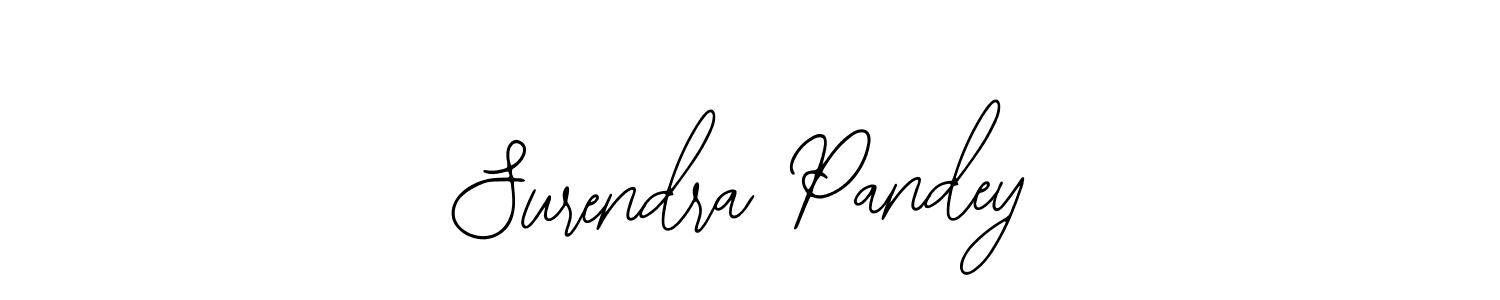 You should practise on your own different ways (Bearetta-2O07w) to write your name (Surendra Pandey) in signature. don't let someone else do it for you. Surendra Pandey signature style 12 images and pictures png