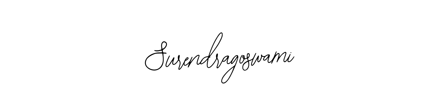 You should practise on your own different ways (Bearetta-2O07w) to write your name (Surendragoswami) in signature. don't let someone else do it for you. Surendragoswami signature style 12 images and pictures png