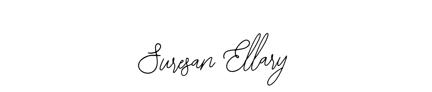 How to make Suresan Ellary name signature. Use Bearetta-2O07w style for creating short signs online. This is the latest handwritten sign. Suresan Ellary signature style 12 images and pictures png