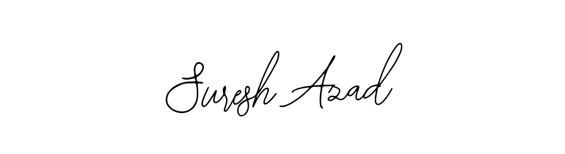 You should practise on your own different ways (Bearetta-2O07w) to write your name (Suresh Azad) in signature. don't let someone else do it for you. Suresh Azad signature style 12 images and pictures png