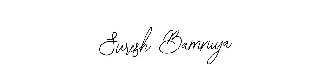 Design your own signature with our free online signature maker. With this signature software, you can create a handwritten (Bearetta-2O07w) signature for name Suresh Bamniya. Suresh Bamniya signature style 12 images and pictures png