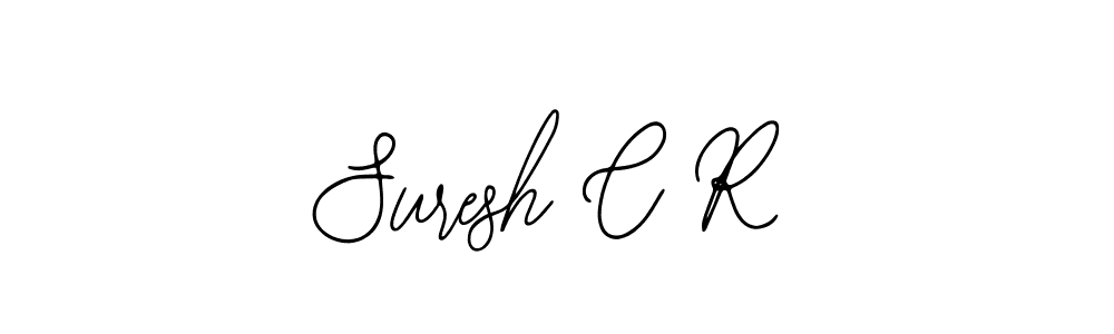 You should practise on your own different ways (Bearetta-2O07w) to write your name (Suresh C R) in signature. don't let someone else do it for you. Suresh C R signature style 12 images and pictures png