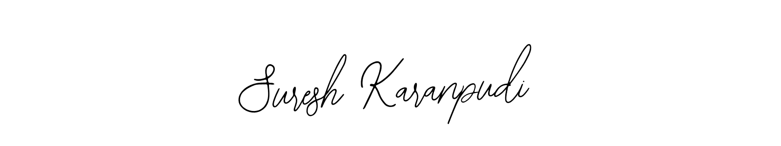 Use a signature maker to create a handwritten signature online. With this signature software, you can design (Bearetta-2O07w) your own signature for name Suresh Karanpudi. Suresh Karanpudi signature style 12 images and pictures png