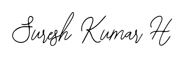 Stand out with a creative autograph for Suresh Kumar H. The Bearetta-2O07w styling blends modern aesthetics with classic signature flourishes. Suresh Kumar H signature style 12 images and pictures png