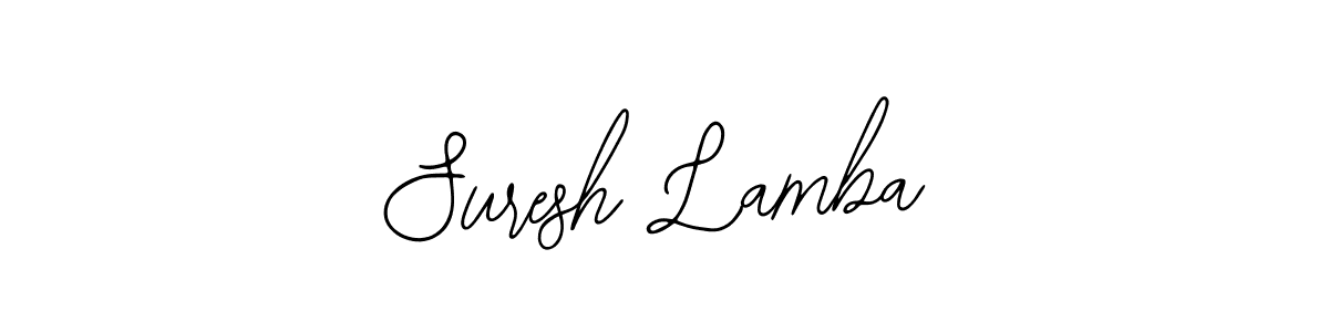 Design your own signature with our free online signature maker. With this signature software, you can create a handwritten (Bearetta-2O07w) signature for name Suresh Lamba. Suresh Lamba signature style 12 images and pictures png