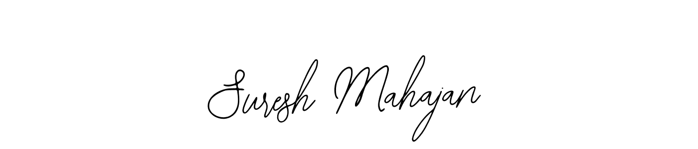 How to make Suresh Mahajan name signature. Use Bearetta-2O07w style for creating short signs online. This is the latest handwritten sign. Suresh Mahajan signature style 12 images and pictures png