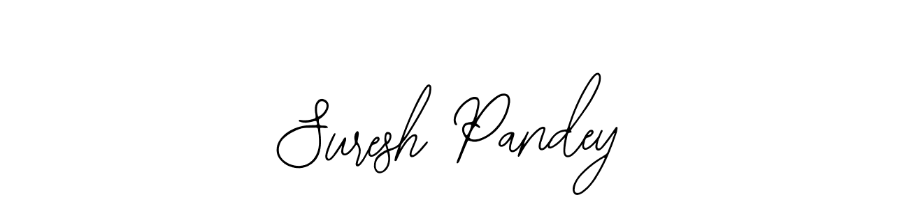 You should practise on your own different ways (Bearetta-2O07w) to write your name (Suresh Pandey) in signature. don't let someone else do it for you. Suresh Pandey signature style 12 images and pictures png