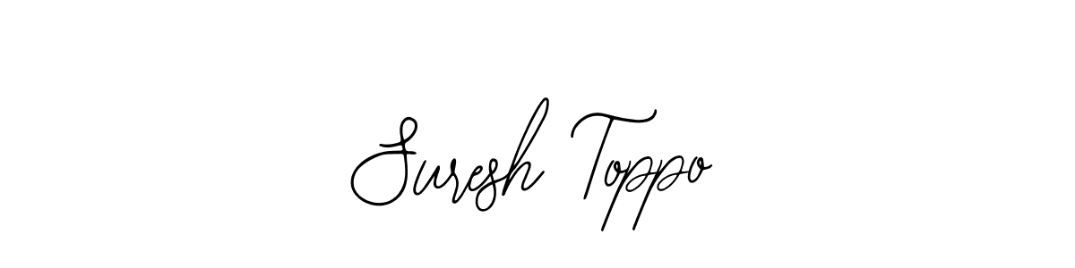 Make a beautiful signature design for name Suresh Toppo. Use this online signature maker to create a handwritten signature for free. Suresh Toppo signature style 12 images and pictures png