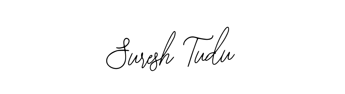 How to make Suresh Tudu name signature. Use Bearetta-2O07w style for creating short signs online. This is the latest handwritten sign. Suresh Tudu signature style 12 images and pictures png