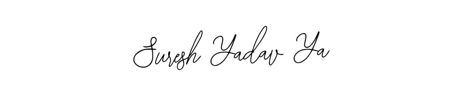 Use a signature maker to create a handwritten signature online. With this signature software, you can design (Bearetta-2O07w) your own signature for name Suresh Yadav Ya. Suresh Yadav Ya signature style 12 images and pictures png