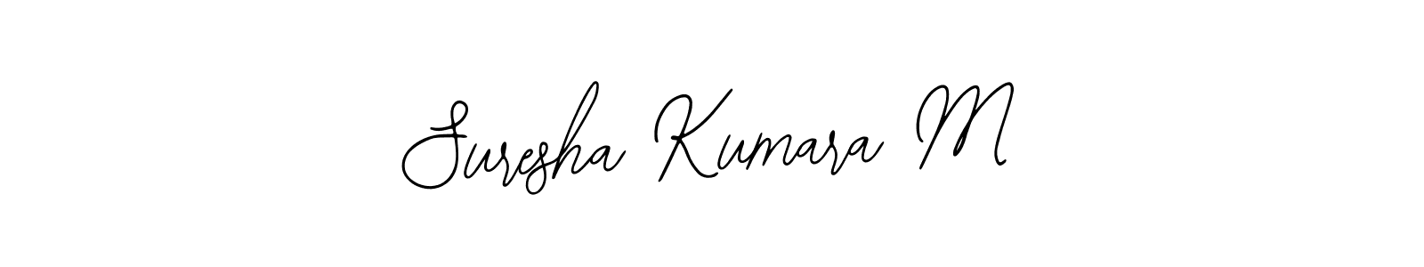 Bearetta-2O07w is a professional signature style that is perfect for those who want to add a touch of class to their signature. It is also a great choice for those who want to make their signature more unique. Get Suresha Kumara M name to fancy signature for free. Suresha Kumara M signature style 12 images and pictures png