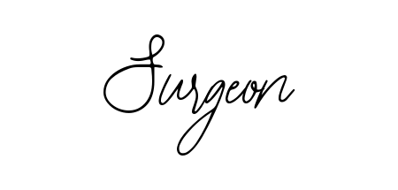 Master the art of signing with Surgeon written in fluent Bearetta-2O07w script. A great template to practice and refine your handwriting. Surgeon signature style 12 images and pictures png