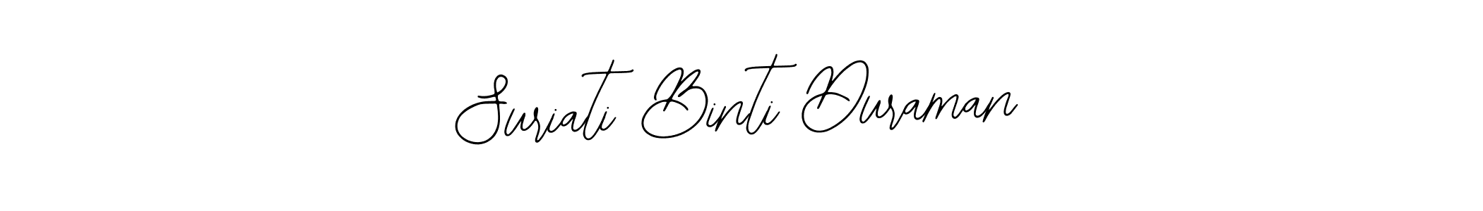 Bearetta-2O07w is a professional signature style that is perfect for those who want to add a touch of class to their signature. It is also a great choice for those who want to make their signature more unique. Get Suriati Binti Duraman name to fancy signature for free. Suriati Binti Duraman signature style 12 images and pictures png