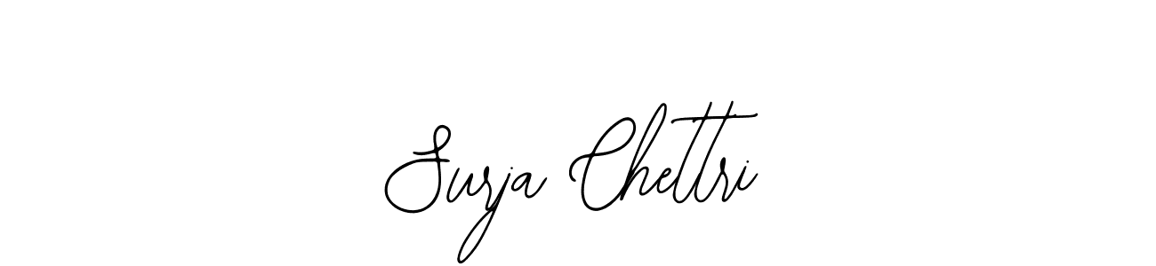 How to make Surja Chettri name signature. Use Bearetta-2O07w style for creating short signs online. This is the latest handwritten sign. Surja Chettri signature style 12 images and pictures png