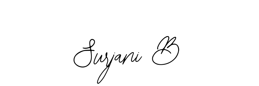 You should practise on your own different ways (Bearetta-2O07w) to write your name (Surjani B) in signature. don't let someone else do it for you. Surjani B signature style 12 images and pictures png