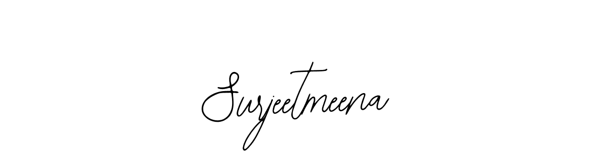 You should practise on your own different ways (Bearetta-2O07w) to write your name (Surjeetmeena) in signature. don't let someone else do it for you. Surjeetmeena signature style 12 images and pictures png