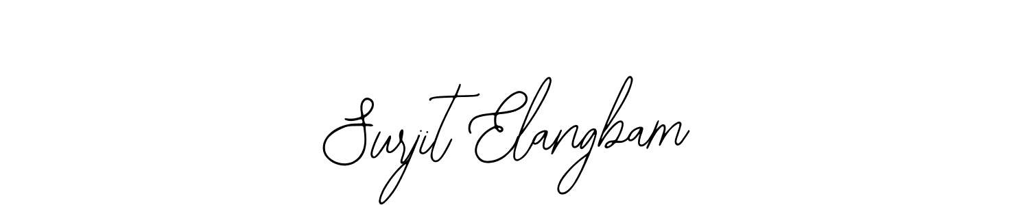 Use a signature maker to create a handwritten signature online. With this signature software, you can design (Bearetta-2O07w) your own signature for name Surjit Elangbam. Surjit Elangbam signature style 12 images and pictures png