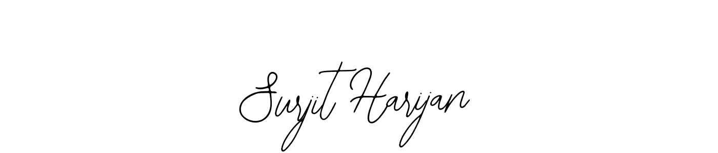The best way (Bearetta-2O07w) to make a short signature is to pick only two or three words in your name. The name Surjit Harijan include a total of six letters. For converting this name. Surjit Harijan signature style 12 images and pictures png