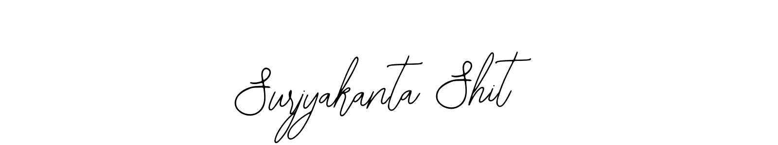 How to make Surjyakanta Shit name signature. Use Bearetta-2O07w style for creating short signs online. This is the latest handwritten sign. Surjyakanta Shit signature style 12 images and pictures png