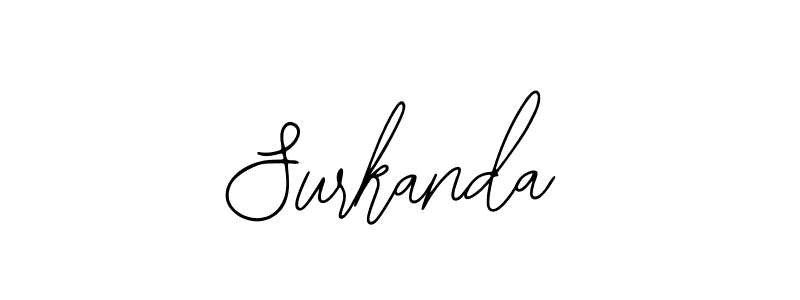 You should practise on your own different ways (Bearetta-2O07w) to write your name (Surkanda) in signature. don't let someone else do it for you. Surkanda signature style 12 images and pictures png