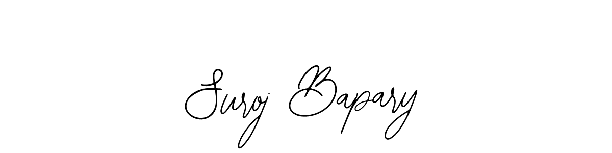 How to make Suroj Bapary name signature. Use Bearetta-2O07w style for creating short signs online. This is the latest handwritten sign. Suroj Bapary signature style 12 images and pictures png