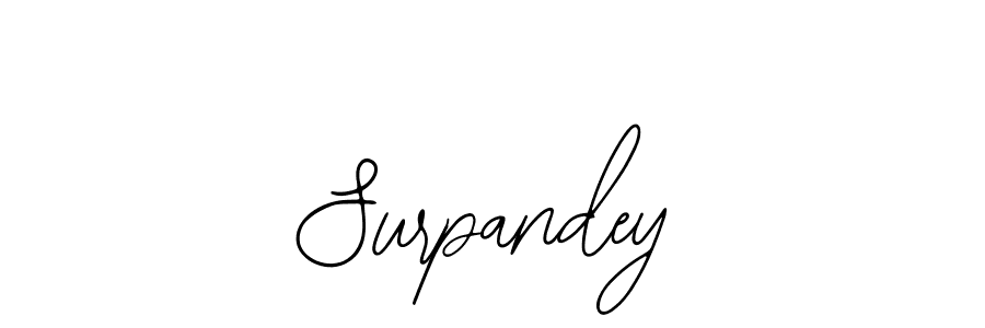 Make a beautiful signature design for name Surpandey. Use this online signature maker to create a handwritten signature for free. Surpandey signature style 12 images and pictures png