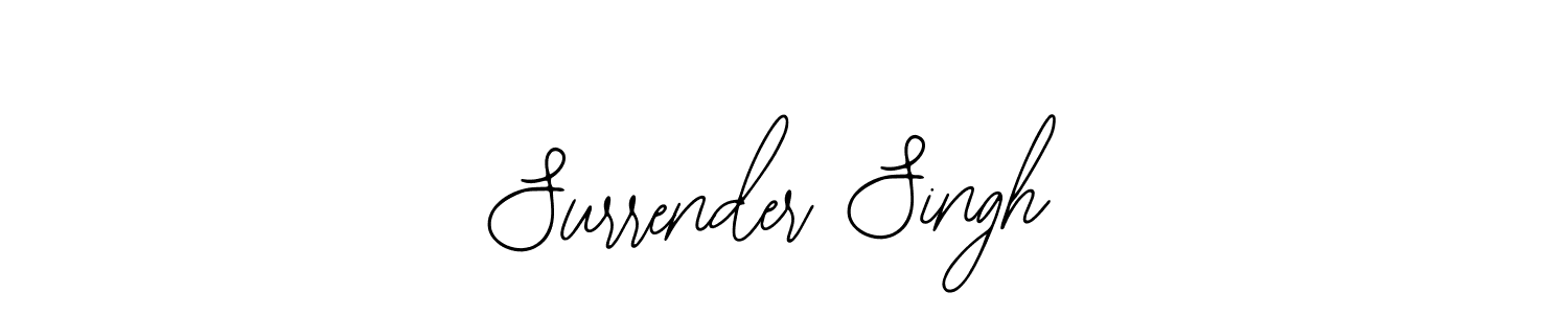 Use a signature maker to create a handwritten signature online. With this signature software, you can design (Bearetta-2O07w) your own signature for name Surrender Singh. Surrender Singh signature style 12 images and pictures png