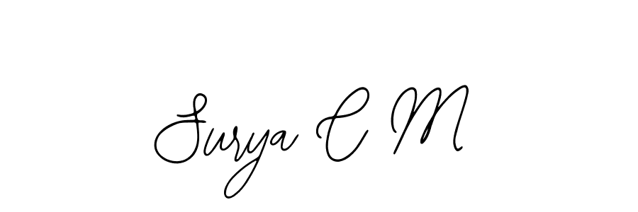 Similarly Bearetta-2O07w is the best handwritten signature design. Signature creator online .You can use it as an online autograph creator for name Surya C M. Surya C M signature style 12 images and pictures png