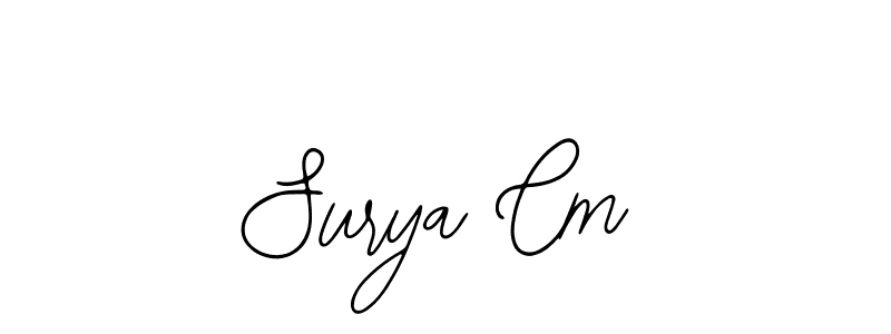 Surya Cm stylish signature style. Best Handwritten Sign (Bearetta-2O07w) for my name. Handwritten Signature Collection Ideas for my name Surya Cm. Surya Cm signature style 12 images and pictures png