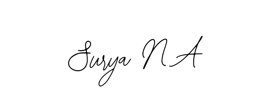 Surya N A stylish signature style. Best Handwritten Sign (Bearetta-2O07w) for my name. Handwritten Signature Collection Ideas for my name Surya N A. Surya N A signature style 12 images and pictures png