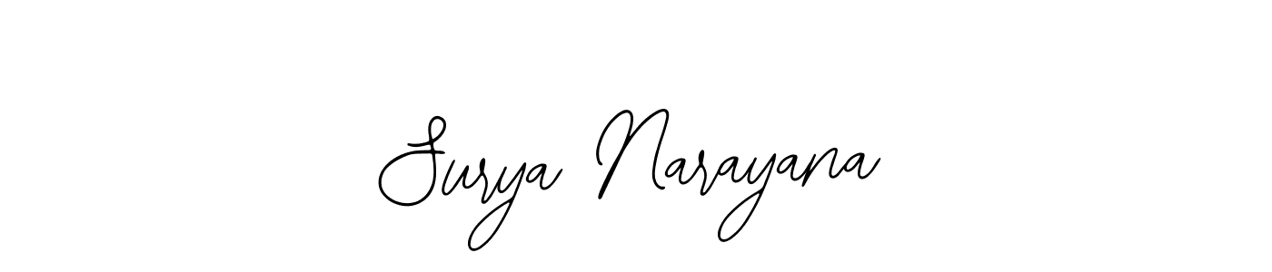 It looks lik you need a new signature style for name Surya Narayana. Design unique handwritten (Bearetta-2O07w) signature with our free signature maker in just a few clicks. Surya Narayana signature style 12 images and pictures png