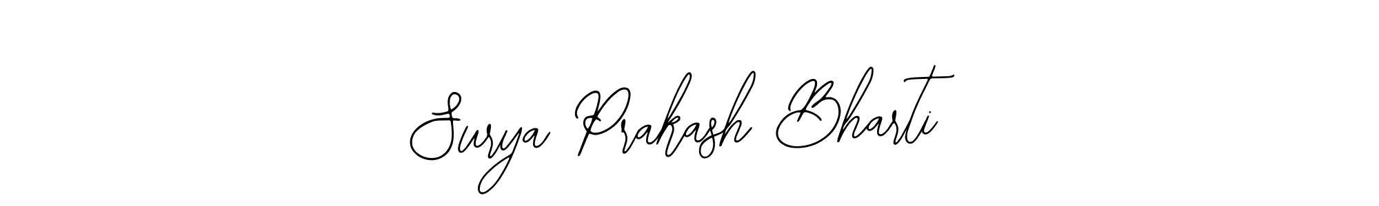 The best way (Bearetta-2O07w) to make a short signature is to pick only two or three words in your name. The name Surya Prakash Bharti include a total of six letters. For converting this name. Surya Prakash Bharti signature style 12 images and pictures png