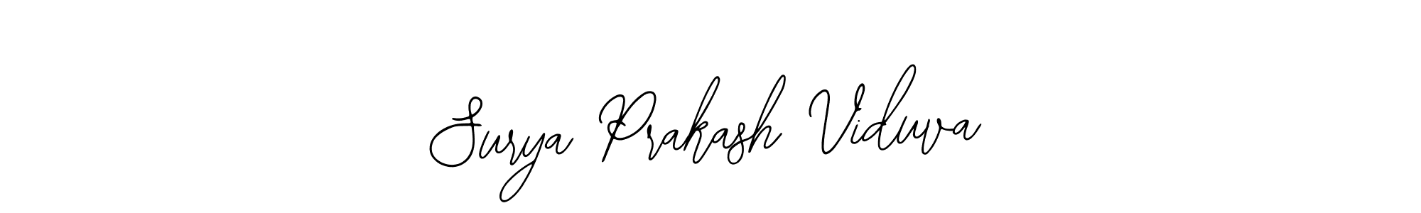 Use a signature maker to create a handwritten signature online. With this signature software, you can design (Bearetta-2O07w) your own signature for name Surya Prakash Viduva. Surya Prakash Viduva signature style 12 images and pictures png