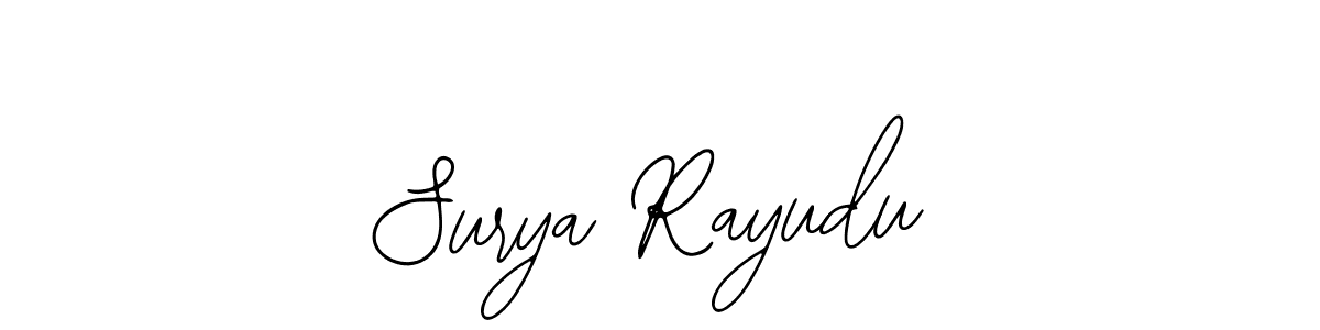 Create a beautiful signature design for name Surya Rayudu. With this signature (Bearetta-2O07w) fonts, you can make a handwritten signature for free. Surya Rayudu signature style 12 images and pictures png